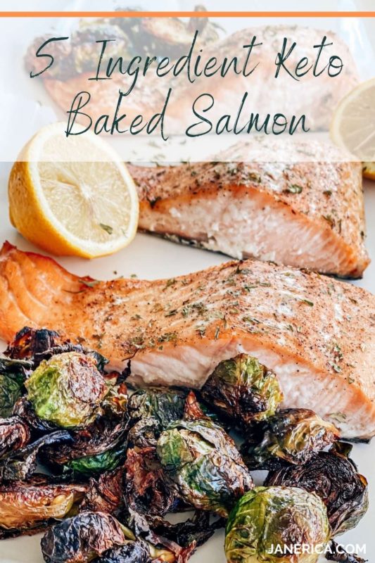 5 Ingredient Keto Baked Salmon Recipe - Jane Erica