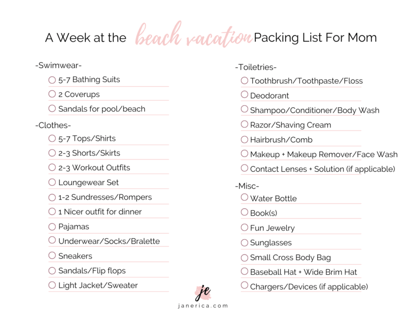 A Week At The Beach: What To Pack For The Family For Stress Free Travel ...